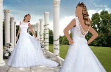 2016 Exquisite Beautiful Ball Gown Wedding Dresses with Appliques Sleeveless Floor Length Court Train Wedding Gowns ZY 237