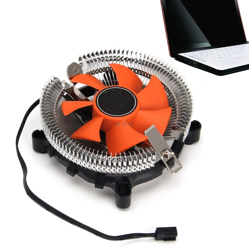 2200rpm CPU Silent Fan Cooler Cooling Heatsink For Intel LGA775/1155 AMD AM2/3