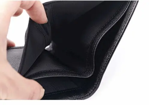 Sheepskin man wallet Genuine Leather Soft & High quality Short purse Black and Navy Blue Sheepskin man wallet Genuine Leather Soft & High quality Short purse Black and Navy Blue