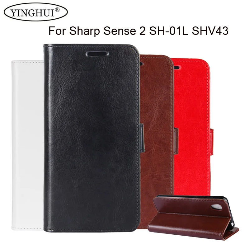 

For Sharp Aquos sense 2 SHV43 Case Cover Flip PU Stand Case Book Style Phone Bag Soft TPU Cover For AQUOS sense2 SH-01L SHV43