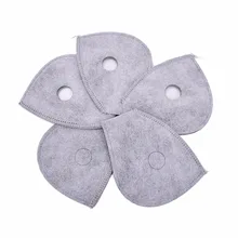 5 шт. Противопылевой фильтр велосипедные маски для верховой езды лайнер для велосипеда Половина маска для лица фильтр Замена для наружного гоночного велосипеда