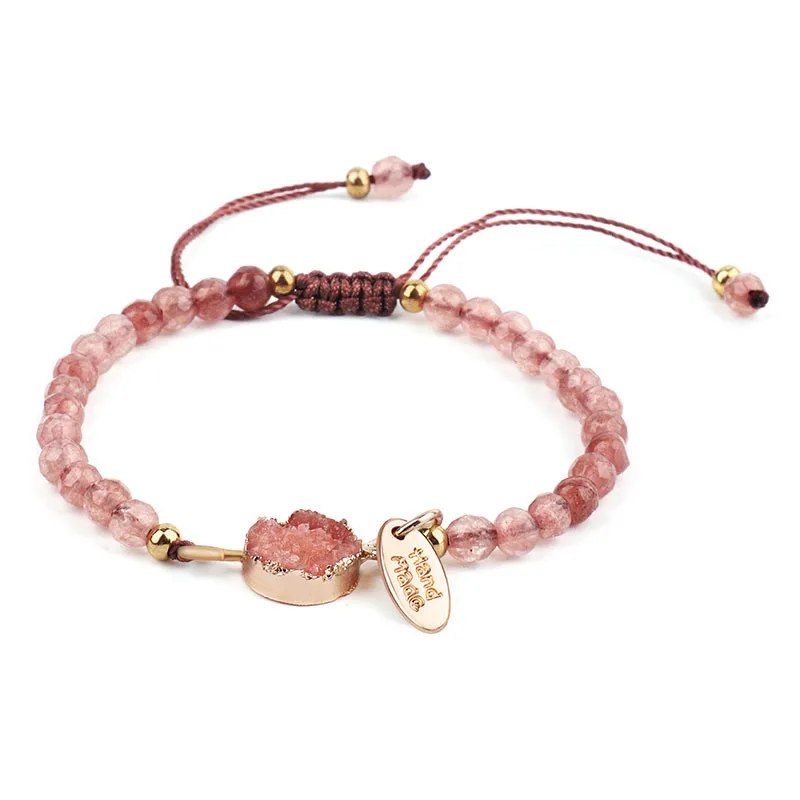 

Miss JQ Bohemian Hand made Natural Stone Women Bracelet Minimalism Wrap Bracelet & bangles Friendship Bead Chain Holiday Gift