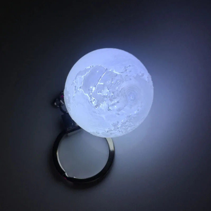 New night light keychain 3D printing moon light creative moon light luminous business gift night light