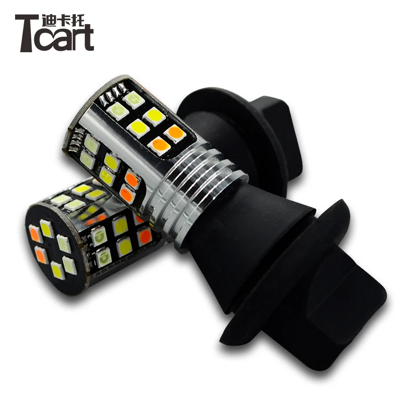 Tcart del поворота светильник Дневной 1156 PY21W BAU15S 3030 чип для Honda Civic 2006 указатель и днем