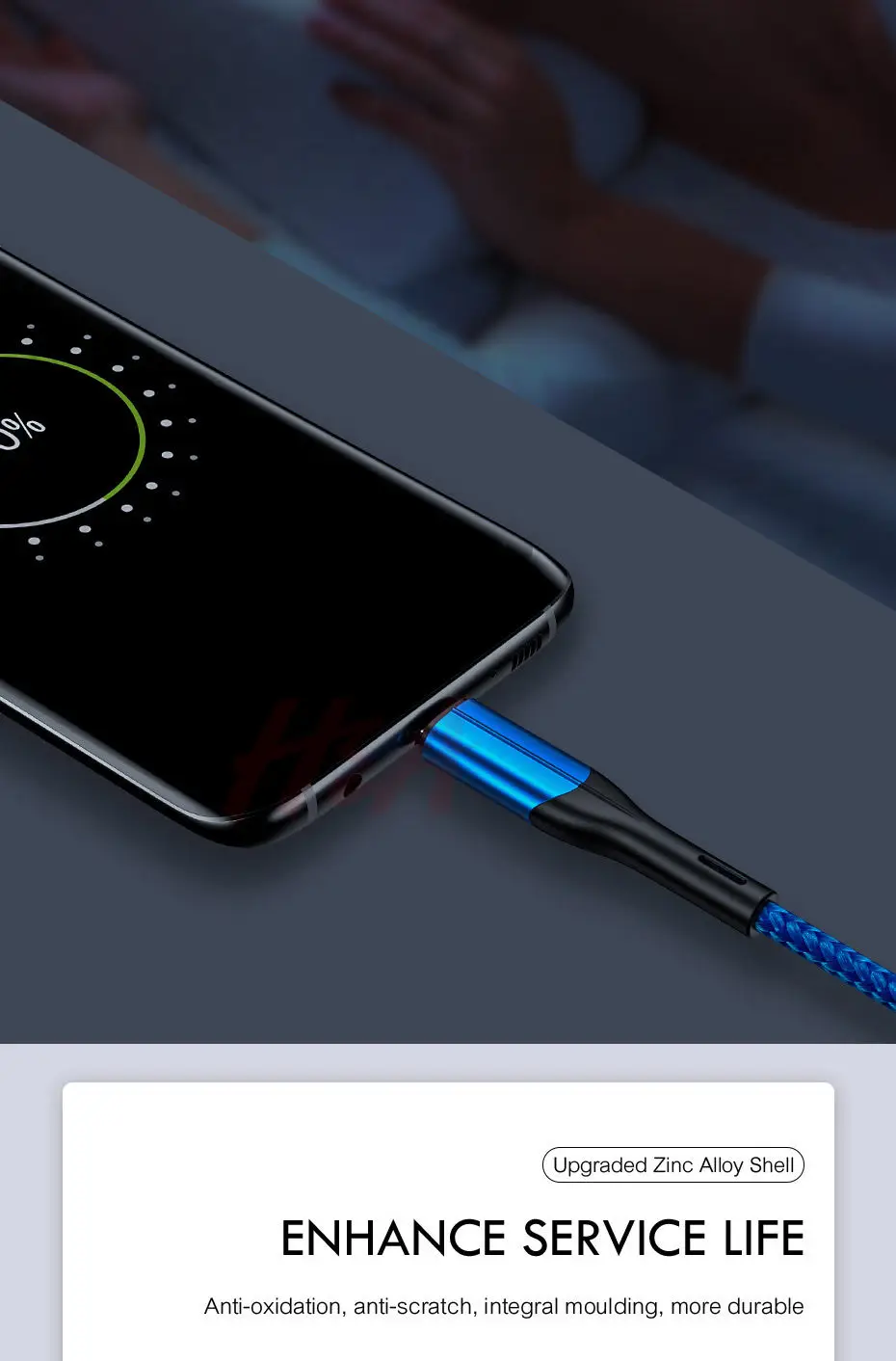 Кабель H& A 3A Quick Charge 3,0 usb type C для Xiaom Redmi Note 7, быстрая зарядка, 2 м, кабель type-C для samsung S9 S10 S8 Plus, USB C