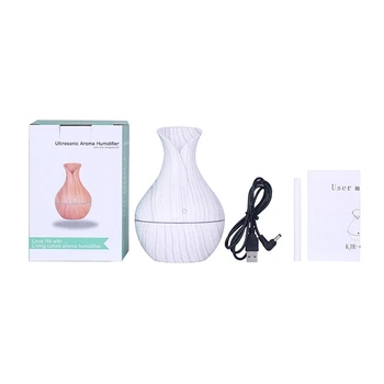 

Essential Oil Aroma Diffuser Cool Mist USB Humidifier Mist Mode Waterless Auto Shut-off and 7 Color LED Lights Changing For Home