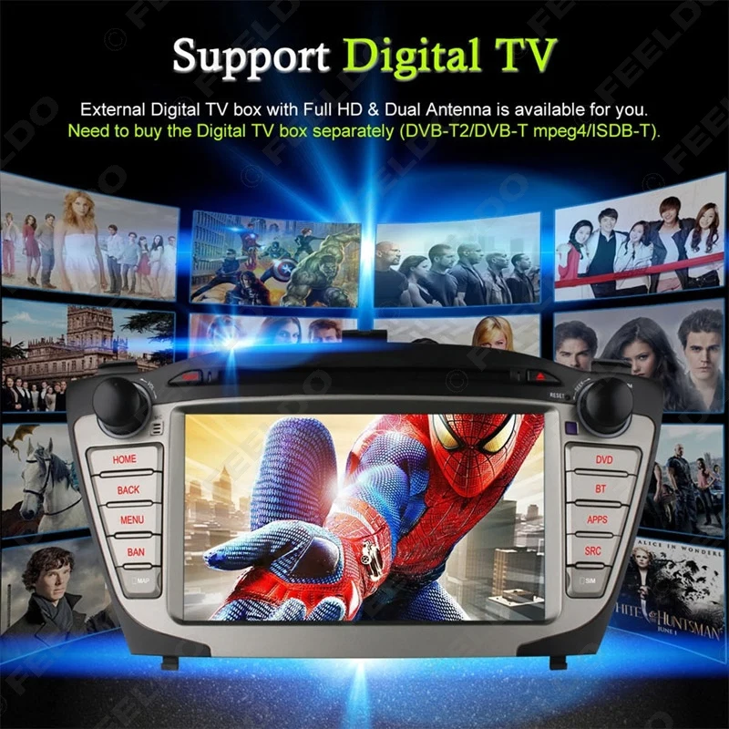 Clearance FEELDO 7inch Android 6.0 (64bit) DDR3 2G/16G/4G LTE Car DVD GPS Radio Head Unit For Hyundai ix35/Tucson(09~15) #2459 15