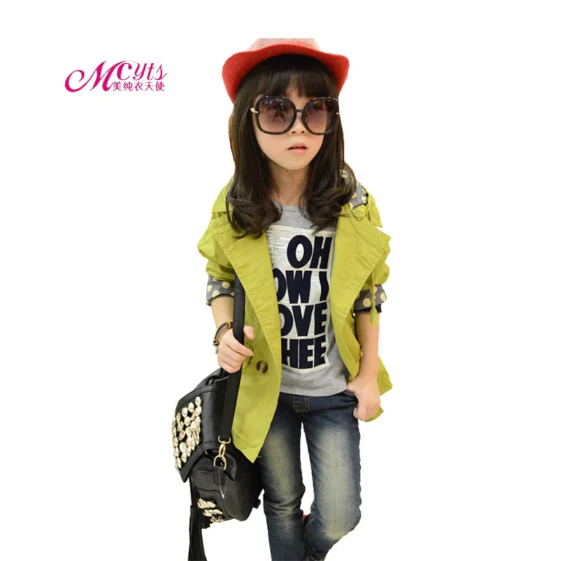 

4 6 8 10 12 13 Years Spring Autumn Girls Hoodies Jackets Wind Coats 2018 Fashion Casual Kids Clothing Outerwear Children Clothes