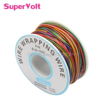 PCB Тесты основной линии 30AWG провода один Луженая Медный провод 8-цветная доска кабельный барабан G08 и Прямая поставка