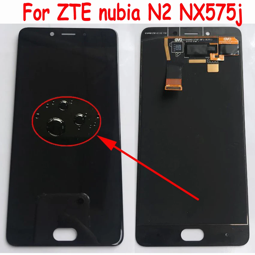 

LTPro Original LCD Display Touch Panel Screen Digitizer Assembly with Frame For ZTE Nubia N2 NX575J MT6750 Phone sensor parts