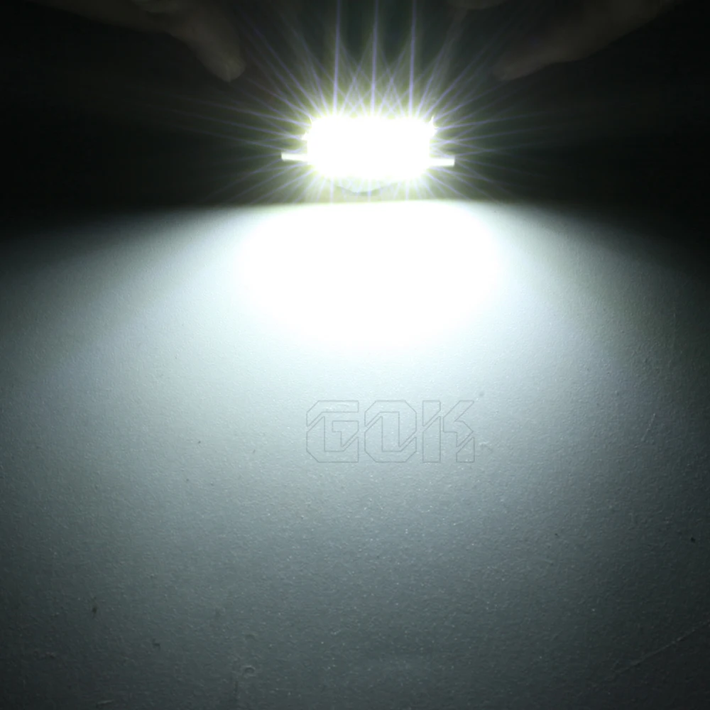 12 В 10 шт./лот гирлянда 36 мм 39 42 купольная 9SMD 5630 5730 LED CANBUS освещение для салона