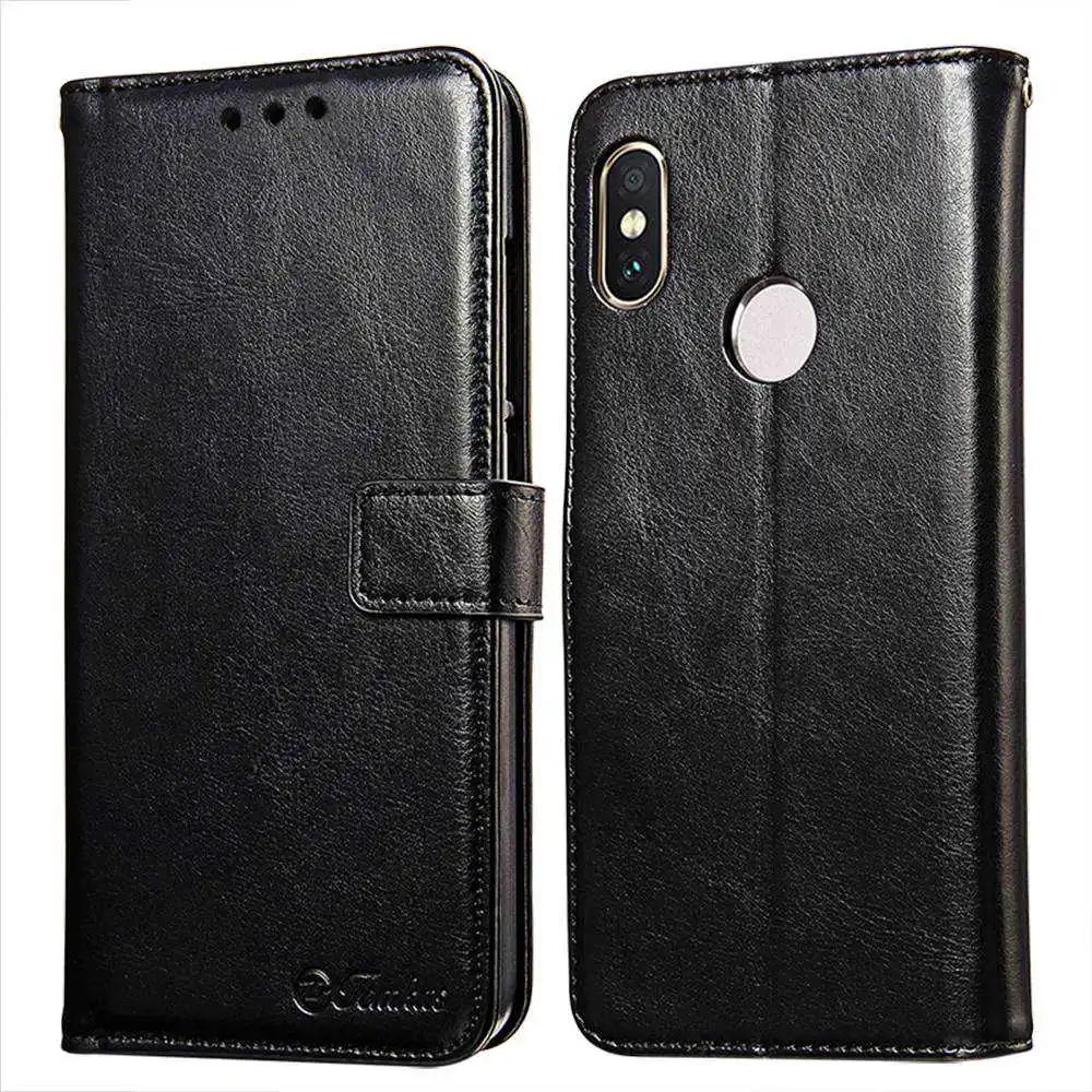 TOMKAS Wallet Leather Cases For Xiaomi 6X Case PU Retro Commerce Case With Card Pocket For Xiaomi A2 Back Cover Coque