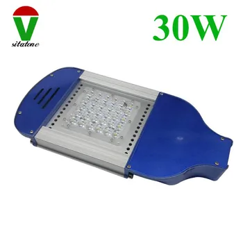 

free shipping mini blue 30w led street light pole size 43mm ac85-265v dc12-24v