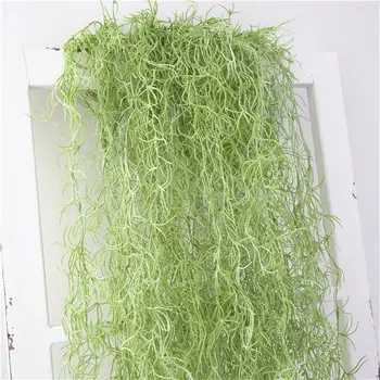 

6pcs Artificial Air Grass Rattan Simulation Green Plant for Wedding Party Decoration Home Garden Yard Wall Hanging Leaves Vine