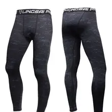 Популярные мужские спортивные плотно облегающие длинные черные трусы брюки для бега облегающие брюки для фитнеса Mallas