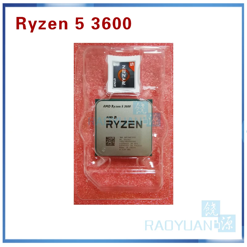 Процессор AMD Ryzen 5 3600 R5 3600 3,6 ГГц шестиядерный процессор с двенадцатью потоками 7нм 65 Вт L3 = 32 м 100-000000031 разъем AM4