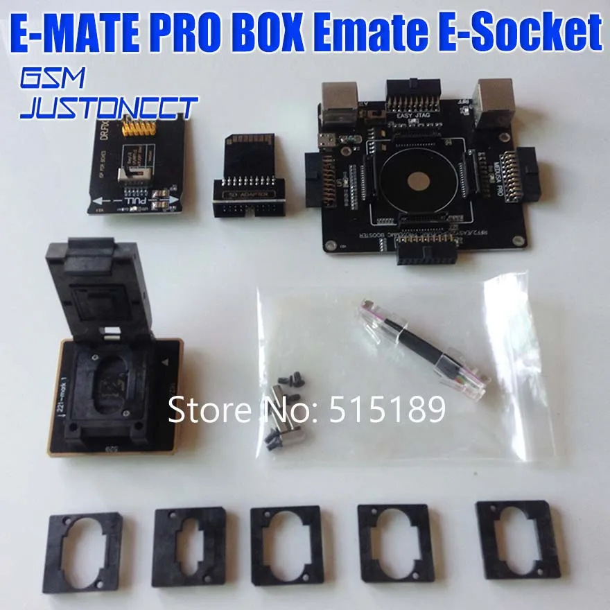 EMMC pro адаптер для легкий JTAG/легкий JTAG штекер/UFI/RIFF/RIFF2/Medusa/GPG/ORT eMMC Box программатор для чтения BGA153/162/221/529