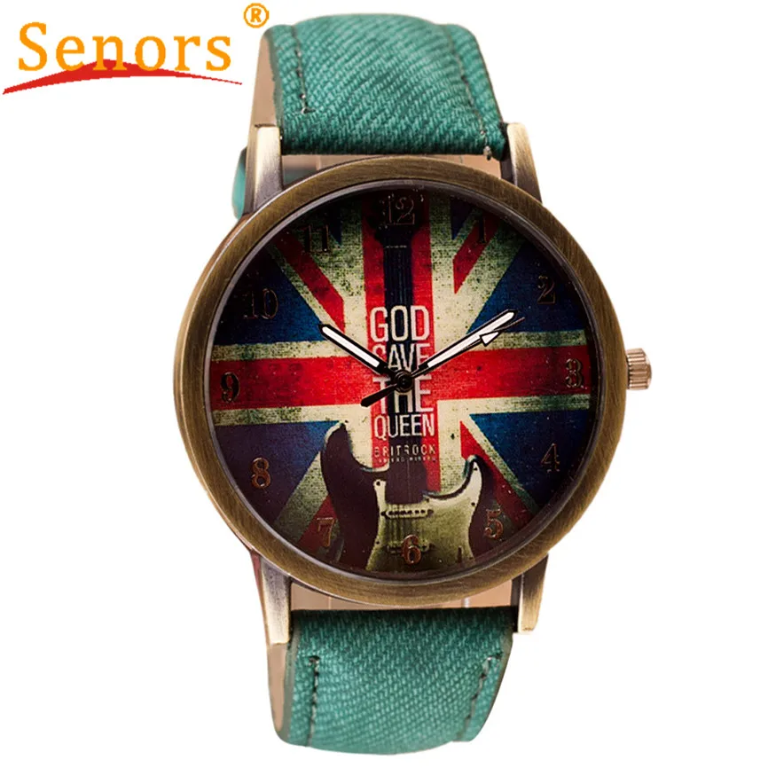 

Newly Design Retro Britain UK Watch Unisex PU Leather Quartz Watches Oct8 Drop Shipping