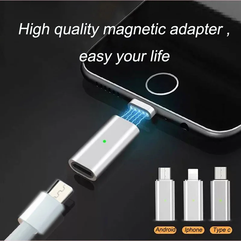 Micro USB Магнитный адаптер типа c зарядное устройство конвертер Usb магнитный разъем USBC для Oneplus Xiaomi samsung зарядки Android