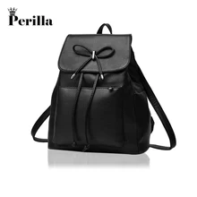 Perilla Simple arco PU cuero hombro bolsas para adolescentes Casual diseñador Bolsa Feminina Sac a Main Bolsos borse