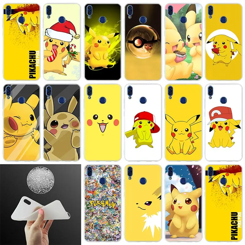 

Silicone Cover Phone Case Pikachues For Huawei Honor 10i 20 Pro 9X Lite 8a 8x max 8c 7x 7a pro 6x V20 Paly Soft