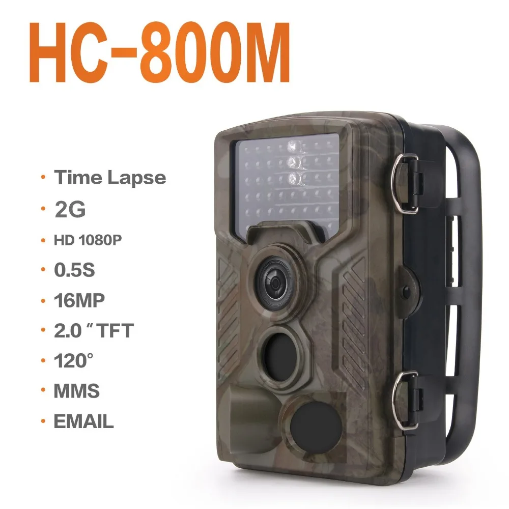 HC800M Trail дикий Камера Беспроводной Ночное видение инфракрасный Охота Камера Hunter Cam MMS SMS 120 градусов Камера s ловушку motion триггер