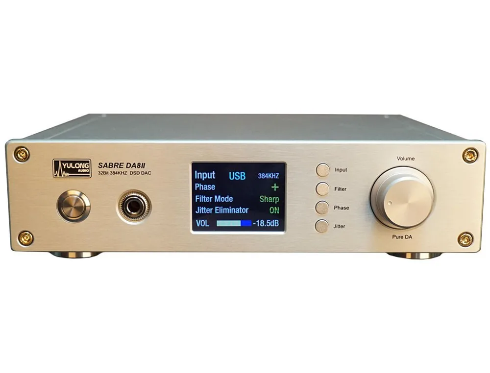 2017 Yulong Sabre DA8II 32Bit/384KHz USB DSD DAC Decoder + Headphone Amplifier AMP