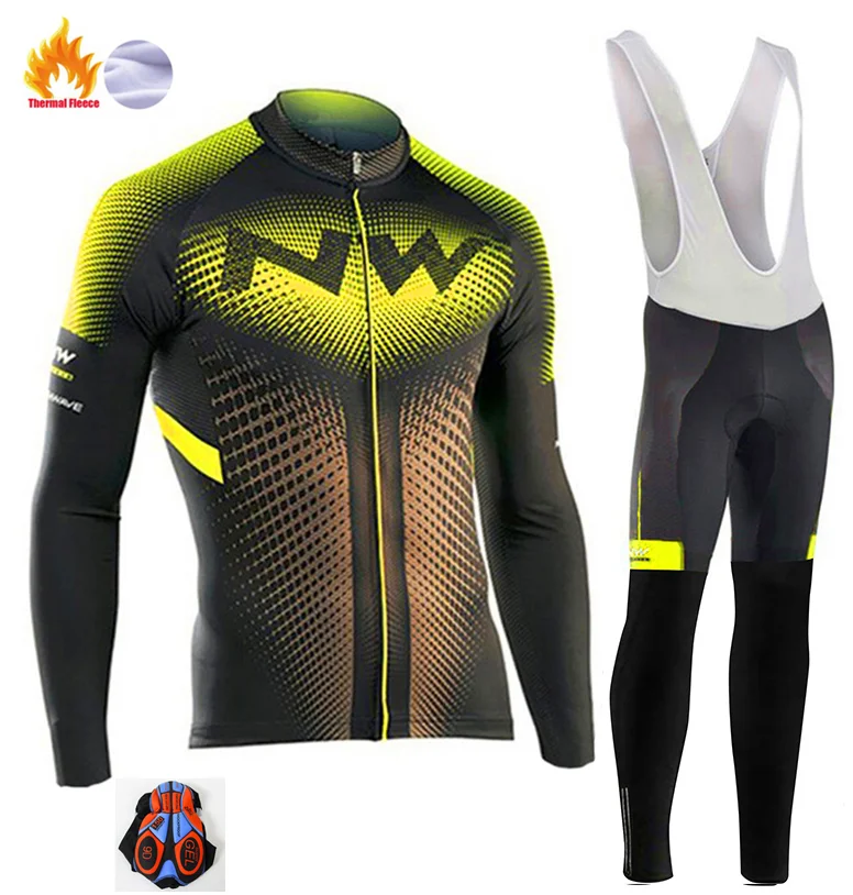 Northwave Pro Team Зимняя одежда для велоспорта дышащая Ropa Ciclismo Одежда с длинным рукавом для горного велосипеда одежда для спорта на открытом воздухе