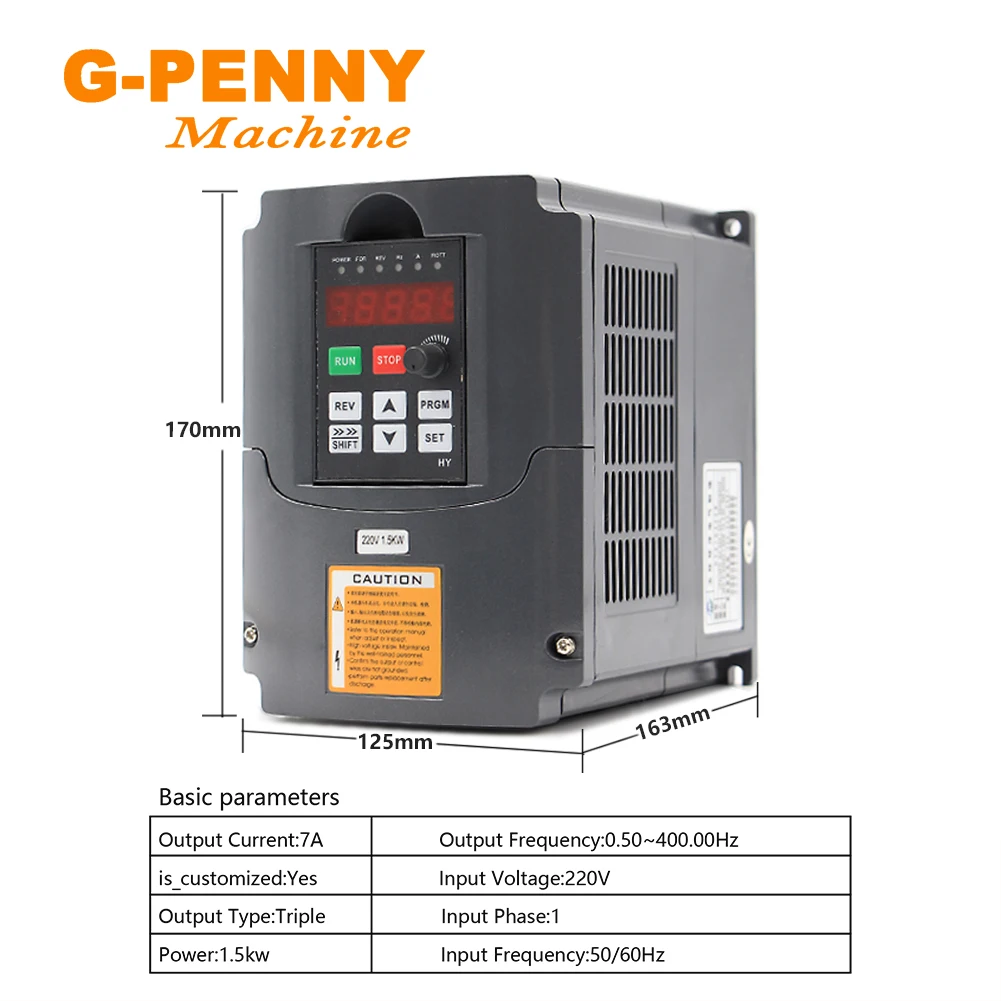 G-penny 800 Вт ER11 Водяное охлаждение шпинделя МОТОР водяное охлаждение и 1,5 кВт VFD инвертор переменная частота чпу контроль скорости вращения шпинделя