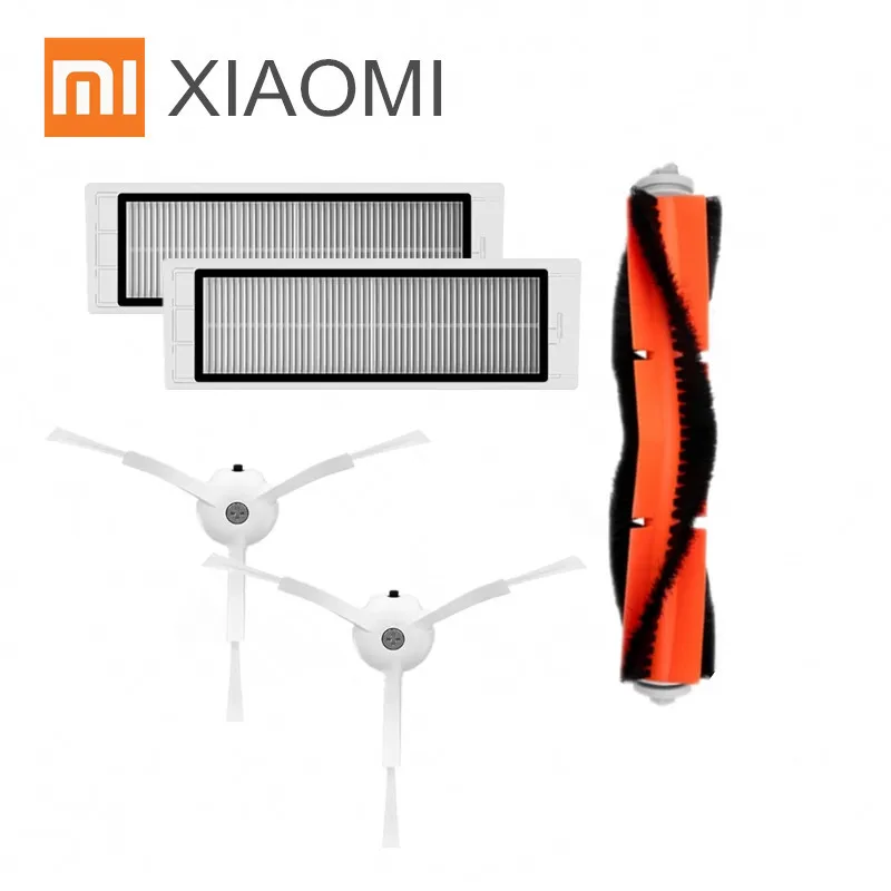 

Robot Vacuum Cleaner Part 1PCS main brush+2PCS hepa filter+2PCS side brush for Xiaomi mijia /xiaomi roborock s50 roborock 2