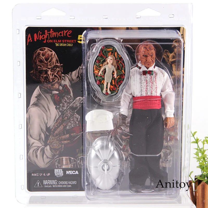 

NECA A Nightmare on Elm Street 5 Freddy Krueger Serving Tray with Removable Lid & Chef Hat Horror Movie Action Figures Toys
