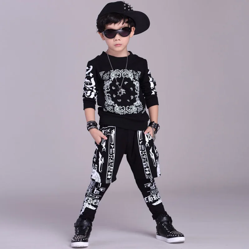 

Fashion Kids Hip Hop Clothing Jazz Street Dance Clothing Dancewear Children Performance Costume Boys Girls Modern Dance Set