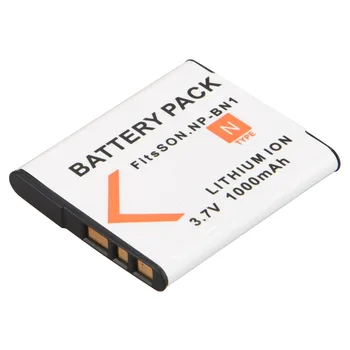 

1Pc 3.7V 1000mAh NP-BN1 NP BN1 NPBN1 Camera Battery Pack for Sony TX9 WX100 TX5 WX5C W620 W630 W670 TX100