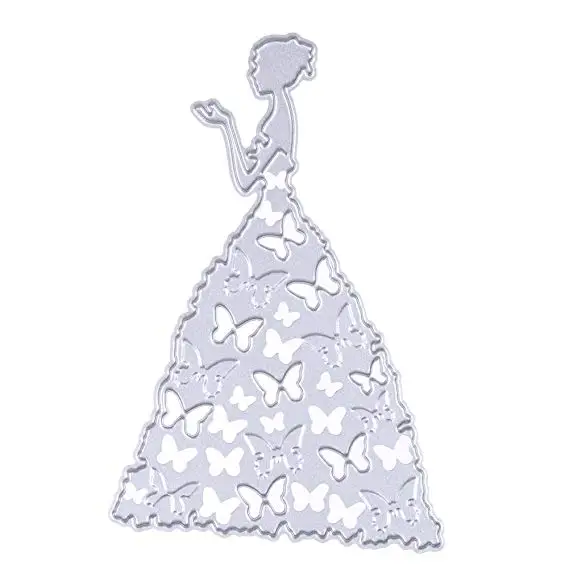 

Butterfly dress girl metal Cutting Dies Christmas Dies Metal Cutting Dies Stencils for DIY Scrapbooking new 2018 cutting dies