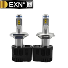 2x H4 Canbus 5200LM 55 Вт Светодиодный фар H4 P6 светодиодный Автомобильные фары Противотуманные фары комплект для преобразования света H4 светодиодный фар ошибок для автомобиля