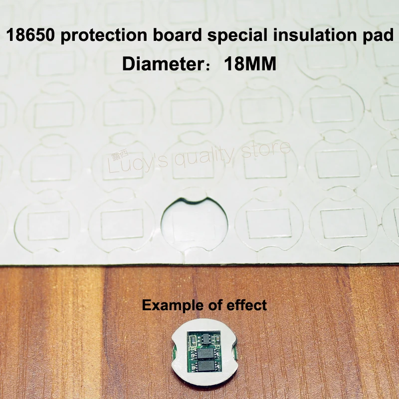 50 шт./лот 18650 литиевый аккумулятор Высокая температура Изоляция прокладка защитная доска двухсторонний резиновый изоляционный коврик