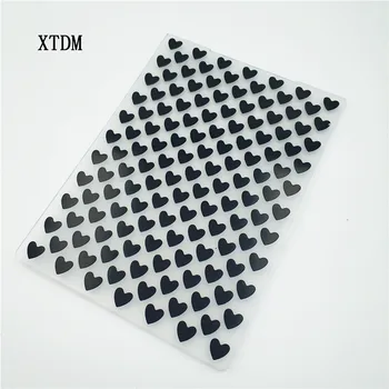 

HOT plastic heart template craft card making paper card album wedding decoration scrapbooking Embossing folders