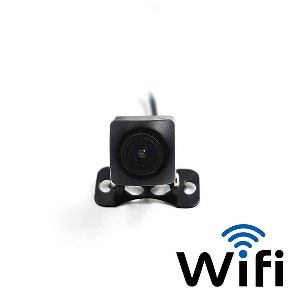 Широкоугольная камера заднего вида с Wi-Fi, камера ночного видения, Автомобильная камера заднего вида, совместимая с iPhone и Android