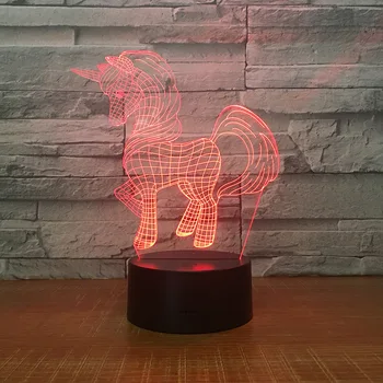 

7-color 3d night light Plug-in USB touch color change lamp new strange creative birthday gift led2366