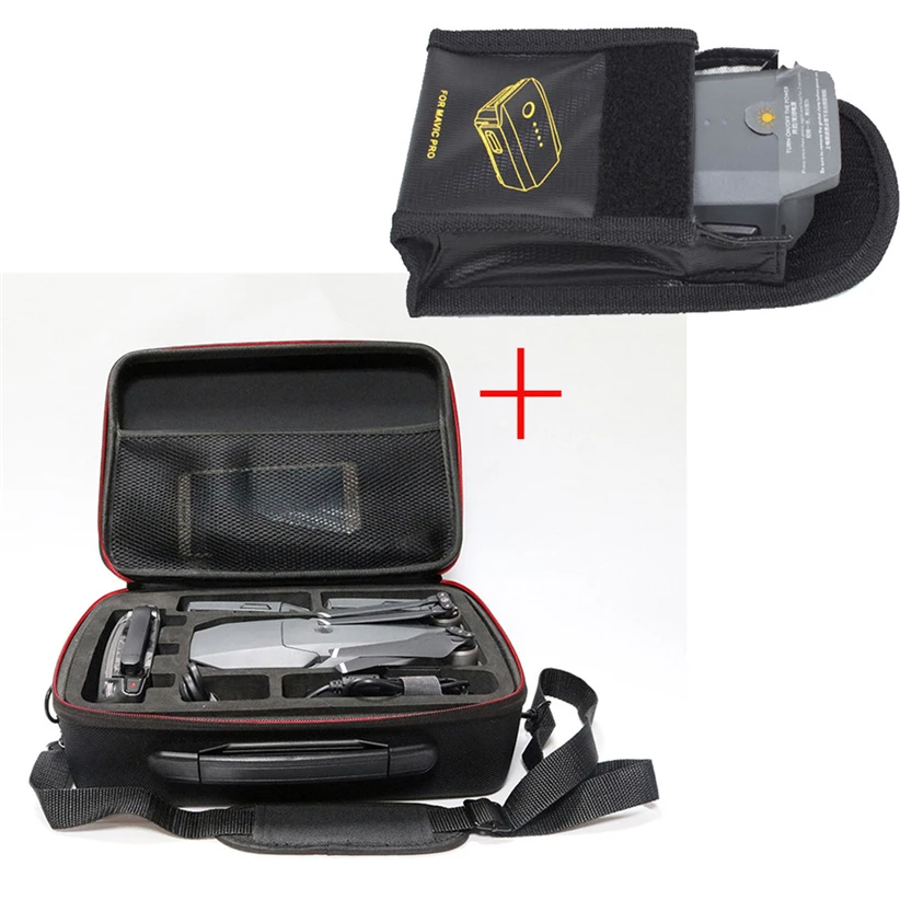 For DJI MAVIC Pro Drone Waterproof Shoulder Bag Carrying Case+Lipo