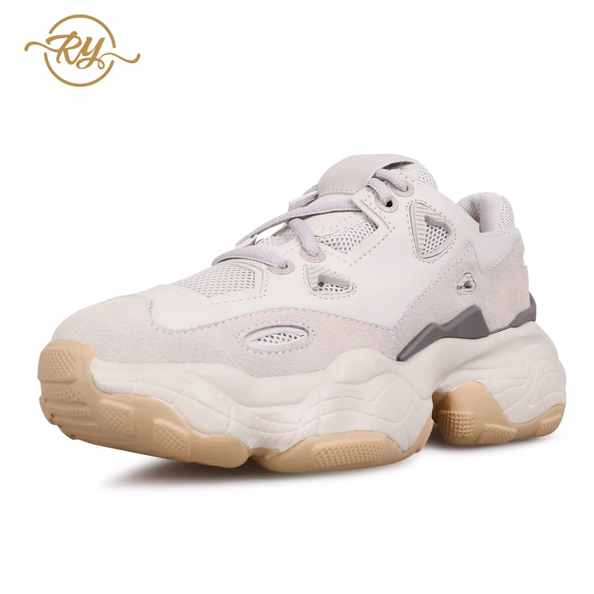 

RY-relaa fashion leather women's shoes 2019 new fashion women's sports shoes mesh thick-soled casual sports shoes