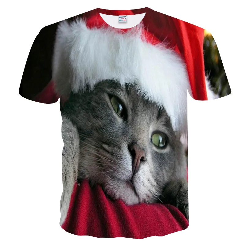 Женская футболка с рисунком ночной кошки, короткий рукав, топ, 3d, Harajuku, футболки, топ размера плюс, футболка с животными, женская футболка, Прямая поставка M-5x - Цвет: Темно-серый