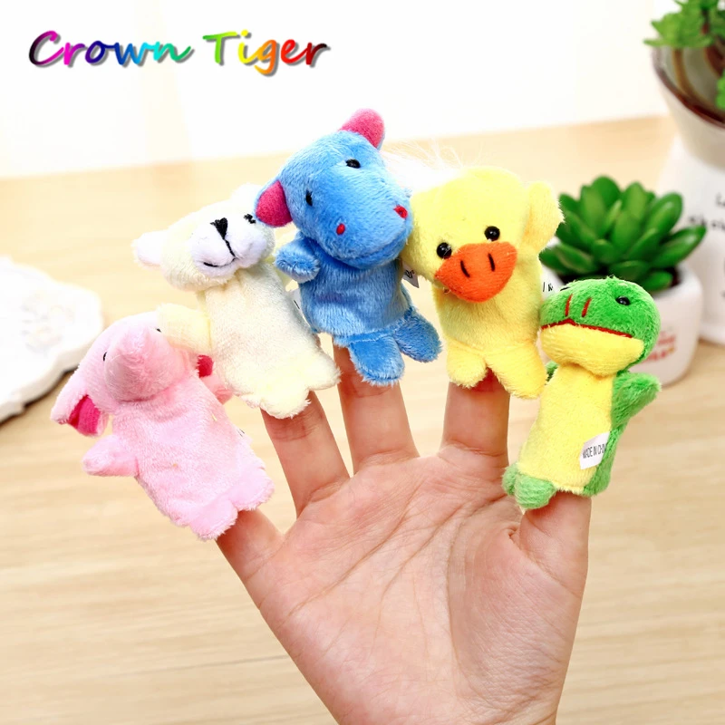 baby Playpen kids Cartoon Animal Finger Puppet Finger Doll toy Baby Dolls Toys infant Party Supplies developmental toys
