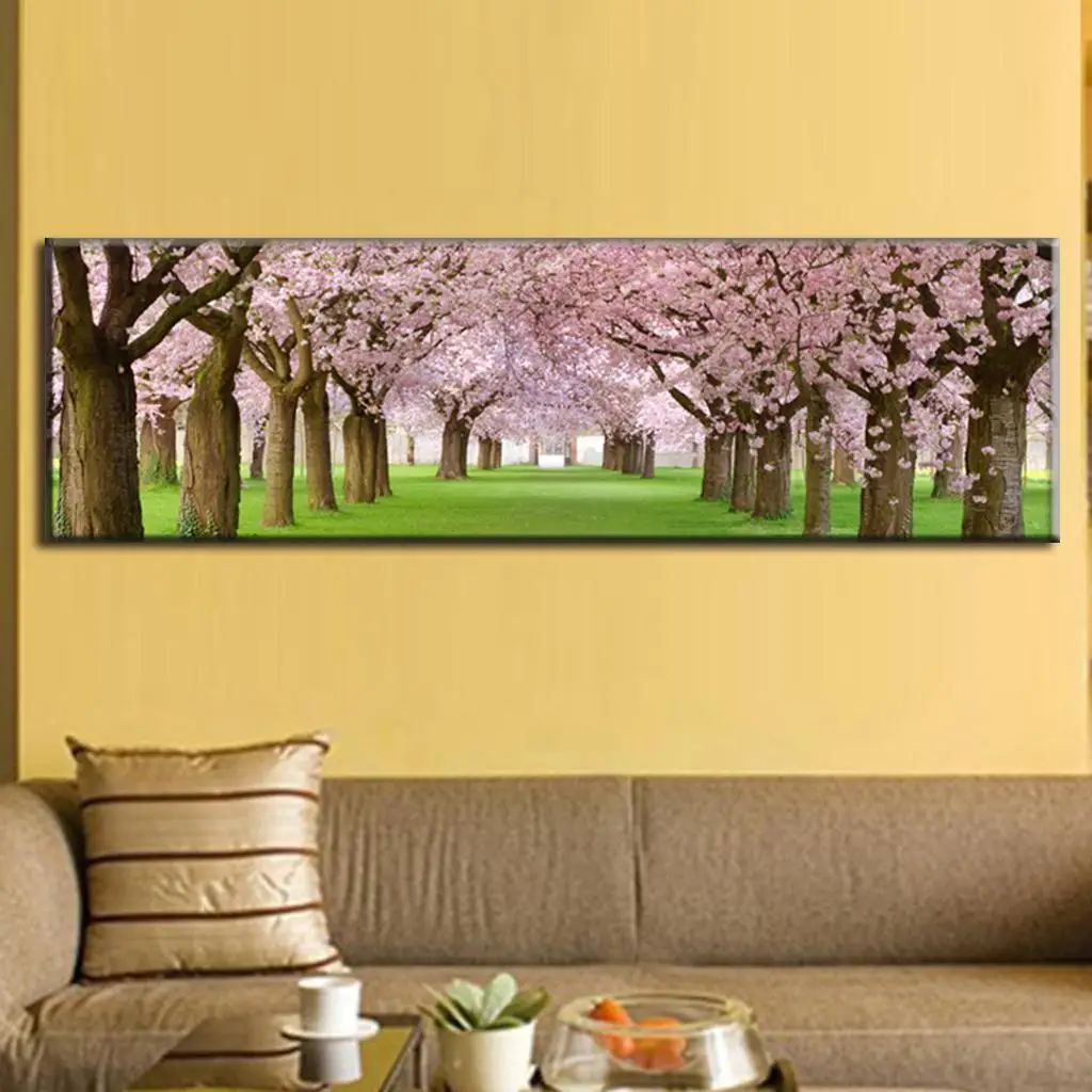 large canvas paintings cherry blossom canvas prints wall art natural
