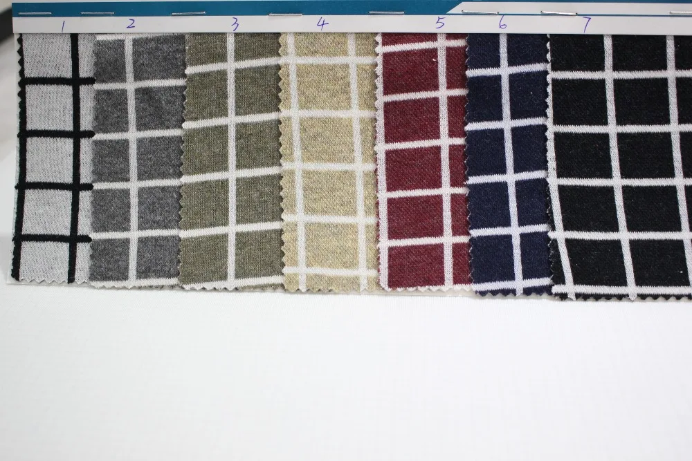 Wholesale Factory direct sales Heather Plaid Terry Fabric H099in