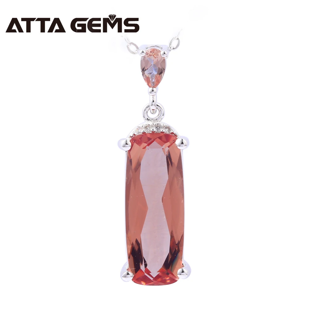 

Diaspore Solid Silver Pendants for Women Elegant Romantic Style 3.68 Carats Color Change Pendants Sterling Silver Jewelry