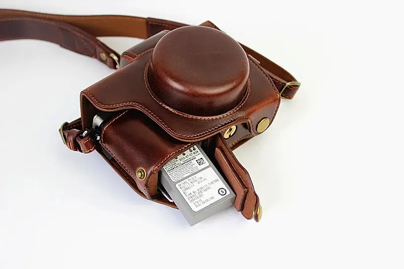 Роскошный кожаный чехол-сумка для Olympus OM-D OMD EM10 II EM10 Mark II(Объектив 14-42 мм) с аккумулятором