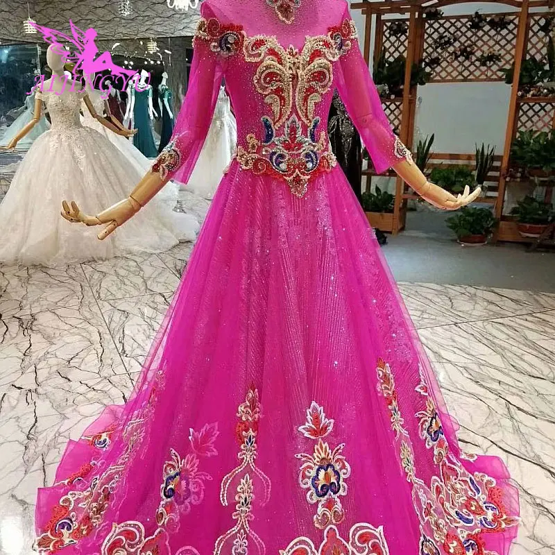 

AIJINGYU White Sexy Gown Aliexpress Amazing Glitter Russian Vintage Cheap 2019 Buy Online Bridal Gown Shops