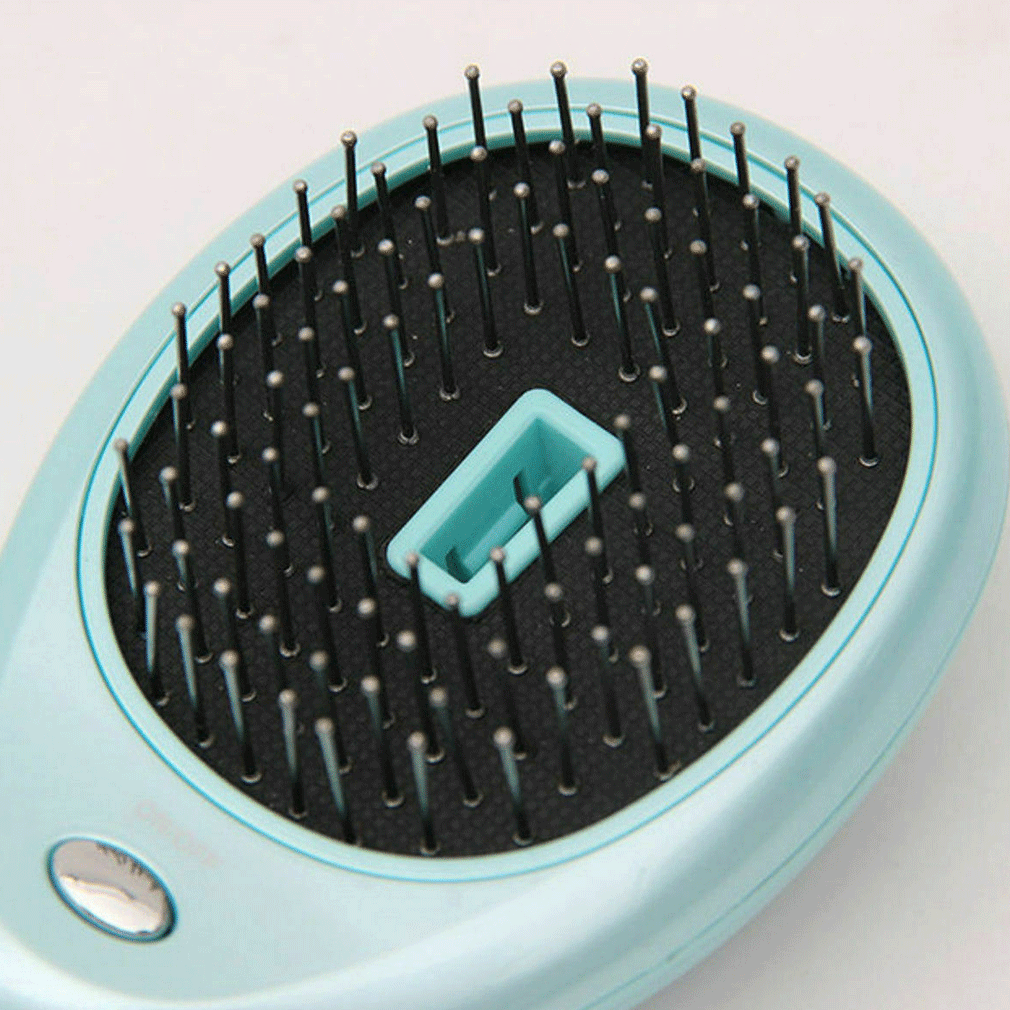 Портативная электрическая Ионная Щетка для волос, мини-ионизация волос, расческа для массажа