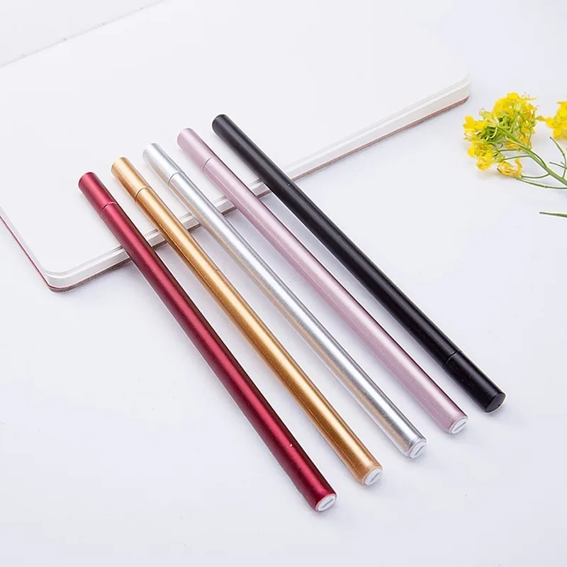 

Simulation Metal Gel Pen 0.5mm Candy Color Neutral Pens Creative Plastic Pens For School Writing Gifts Novelty Staionery NP261